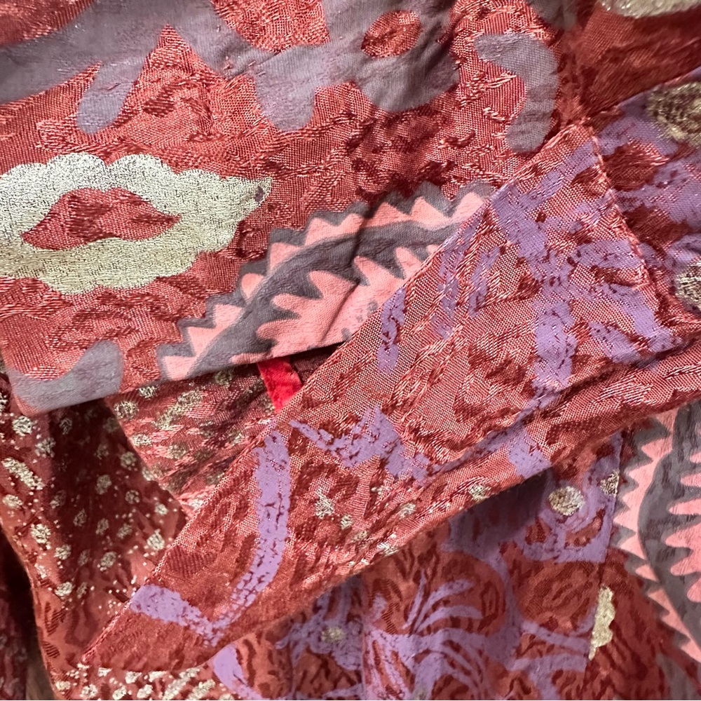 FREE PEOPLE Eye of the Wild Terracotta Stamped Duster Jacket - Picture 11 of 14